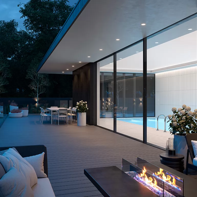 Light it up
Fairy lights, spotlights, sunken lights that lie flush with your decking or any other lighting make your deck a more enjoyable spot to spend summer evenings.
By adding lighting, you not only add to the ambience, but you also ensure that you can spend long hours in the summer night air.